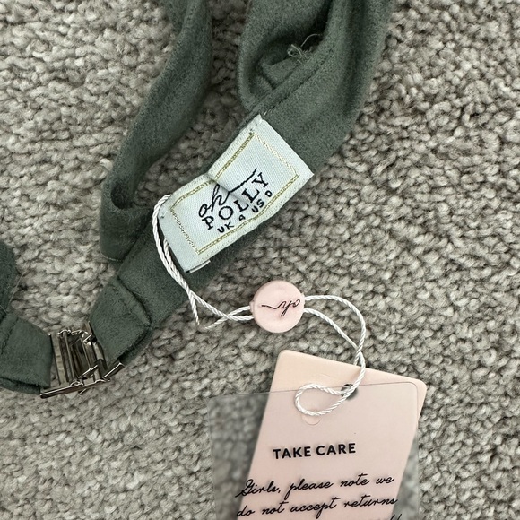 Oh Polly NEW suede mini skirt with matching bralette - Picture 7 of 7